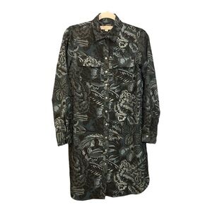 Ann Taylor Loft Button Down Shirt Dress Size XS R1